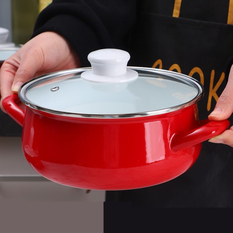 Enamel Soup Pot Thickened Cook - Home Cooking Cookbook review and price